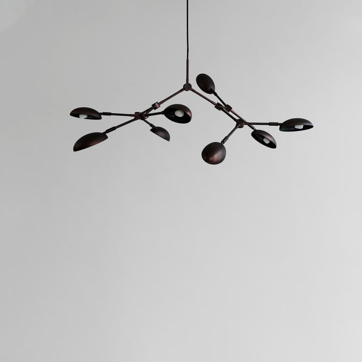 Drop Chandelier Mini med finish Burned Black.