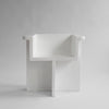 Brutus Dining Chair i fargen Bone White.