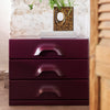 Skuffeseksjonen Chest i fargen Mulberry med tre skuffer.