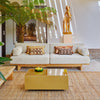 Sofa Outdoor Teak fra HK Living i tekstilet Natural