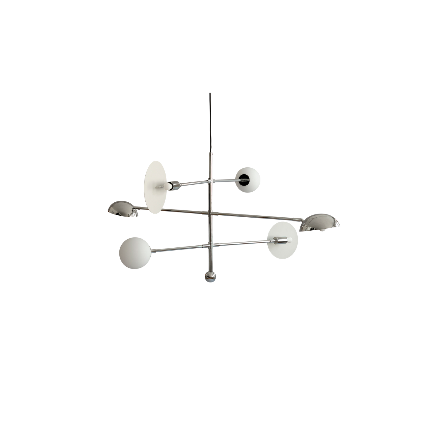 Taklampen Sahn Chandelier Chrome fra 101 Copenhagen.
