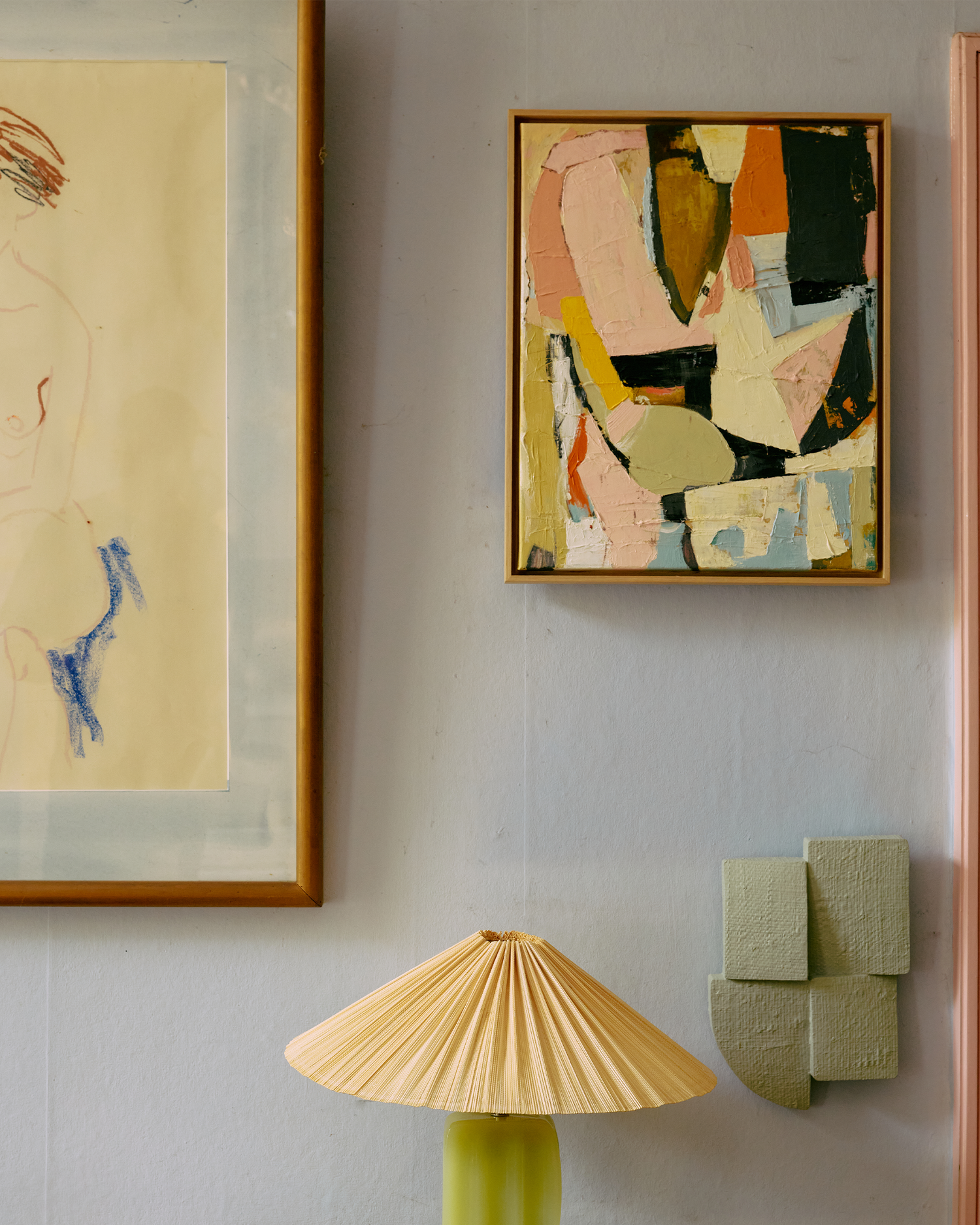 Maleri i ramme Framed Artwork Colour Compliment 43 x 53 cm fra HKliving.