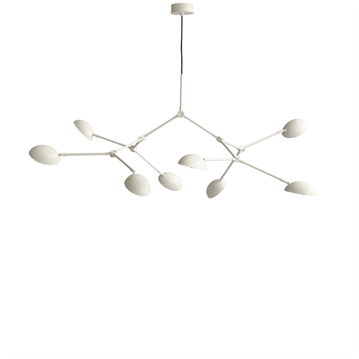 Drop Chandelier Mini fra 101 Copenhagen med hvit finish.