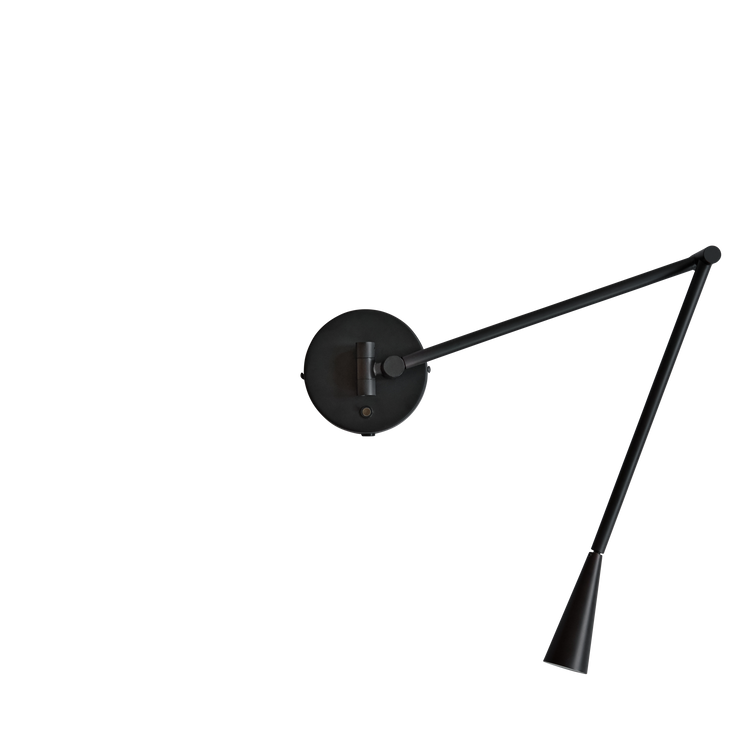 Vegglampen Snake Wall Lamp fra 101 Copenhagen i brunsvart finish