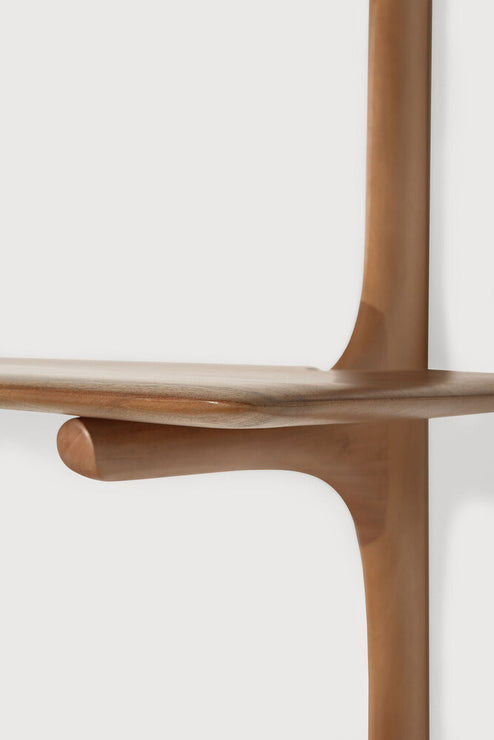 Vegghengt hylle Pl Wall Shelf fra Ethnicraft, i heltre mahogni