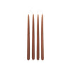 Lys Smooth Taper Candle fra Broste Copenhagen i fargen Terracotta (terrakottafargede lys)