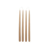 Lys Smooth Taper Candle fra Broste Copenhagen i fargen Walnut (brune lys)