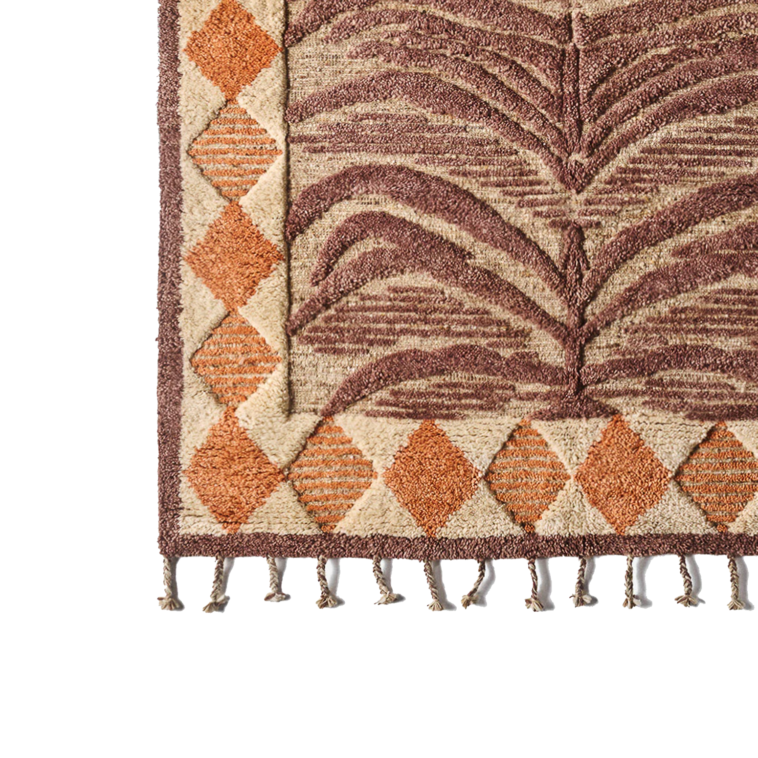 Teppe WIldcat i Burnt Brown / terracotta fra Dusty Deco.