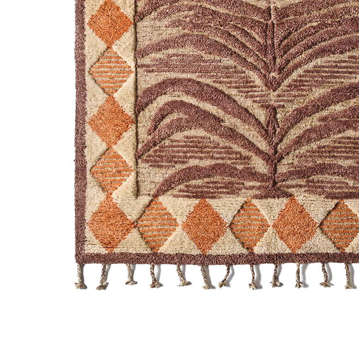 Teppe WIldcat i Burnt Brown / terracotta fra Dusty Deco.