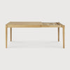 Spisebord Bok Dining Table Extendable fra Ethnicraft med finish i oljet eik