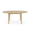 Spisebord Bok Dining Table Extendable Round fra Ethnicraft med finish i oljet eik