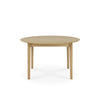 Spisebord Bok Dining Table Extendable Round fra Ethnicraft med finish i oljet eik