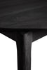 Spisebord Bok Dining Table Extendable Round fra Ethnicraft med finish i svartlakkert eik