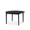 Spisebord Bok Dining Table Extendable Round fra Ethnicraft med finish i svartlakkert eik