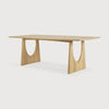 Spisebord Geometric Dining Table fra Ethnicraft med finish i oljet eik, størrelse 220x100 cm