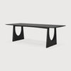 Spisebord Geometric Dining Table fra Ethnicraft med finish i svartlakkert eik, størrelse 250x100 cm