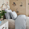 Dynetrekk og putetrekk Powder i crispy percale er designet av Beata Heuman for Mille Notti.