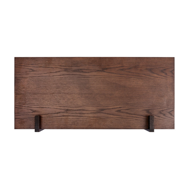 Skrivebordet Corbel Wall Desk fra Audo Copenhagen, sett ovenfra