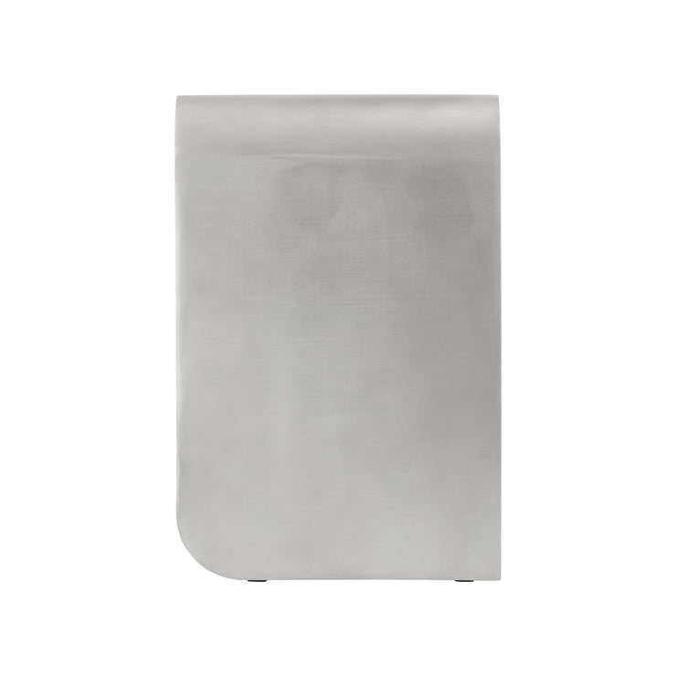 Sidebord Volume fra Audo Copenhagen i aluminium, sett fra siden