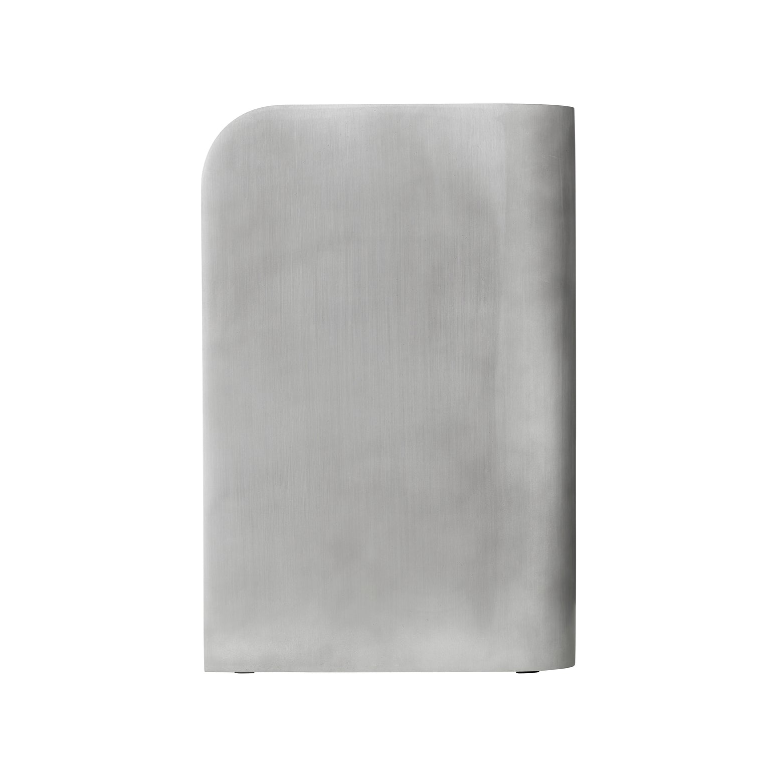 Sidebord Volume fra Audo Copenhagen i aluminium, sett fra siden