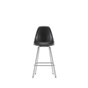 Barkrakk Eames Fiberglass Stool Medium, krombelagte ben og sete i fiberglass i fargen Elephant hide grey