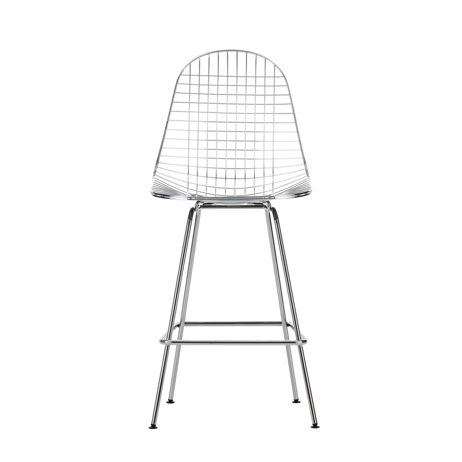 Vi blir aldri lei av de vakre og funksjonelle spisestolene Eames Wire Chair DKX i bøyd og sveiset ståltråd som ble designet av Charles og Ray Eames på midten av 50-tallet. Og nå finnes det også en superfin barstol-variant!