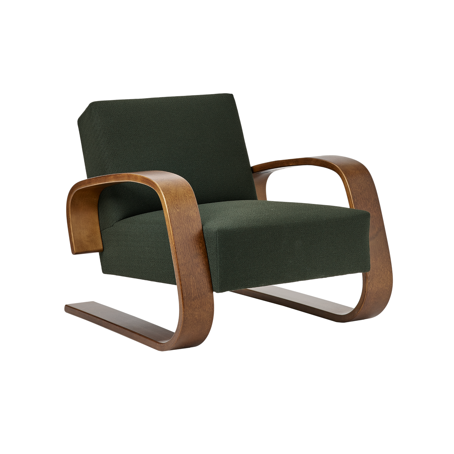 Lenestol Tank Armchair 400 fra Artek: Valnøttfarget / Vidar 972