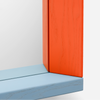 Speil Colour Frame Mirror fra Vitra, blue / orange