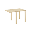 Foldebord Aalto Table Foldable DL81C fra Artek, i heltre bjørk med bordplate i bjørkefinér, utslått