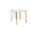 Foldebord Aalto Table Foldable DL81C fra Artek, i heltre bjørk med bordplate i hvit laminat