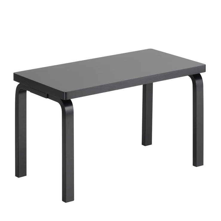 Benk Aalto Bench 153B fra Artek i svartlakkert bjørk