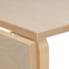 Foldebord Aalto Table Foldable DL81C fra Artek, i heltre bjørk med bordplate i bjørkefinér