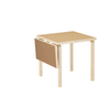 Begrenset opplag: Foldebord Aalto Table Foldable DL81C fra Artek, i heltre bjørk med bordplate i tofarget linoleum (Clay /Walnut)