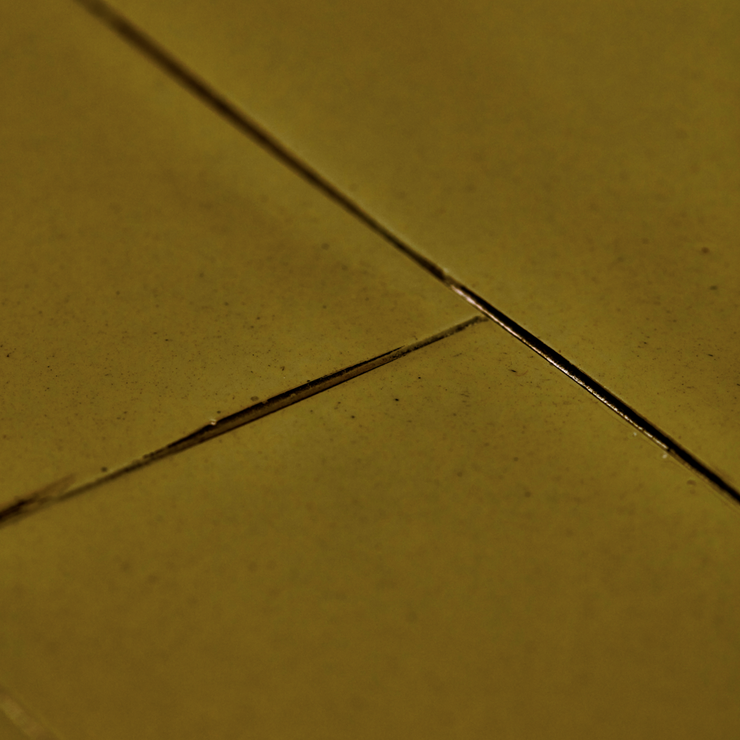 Sofabord Brick fra House Doctor med 'fliser' i høyglanslakkert mangotre, farge Grønn