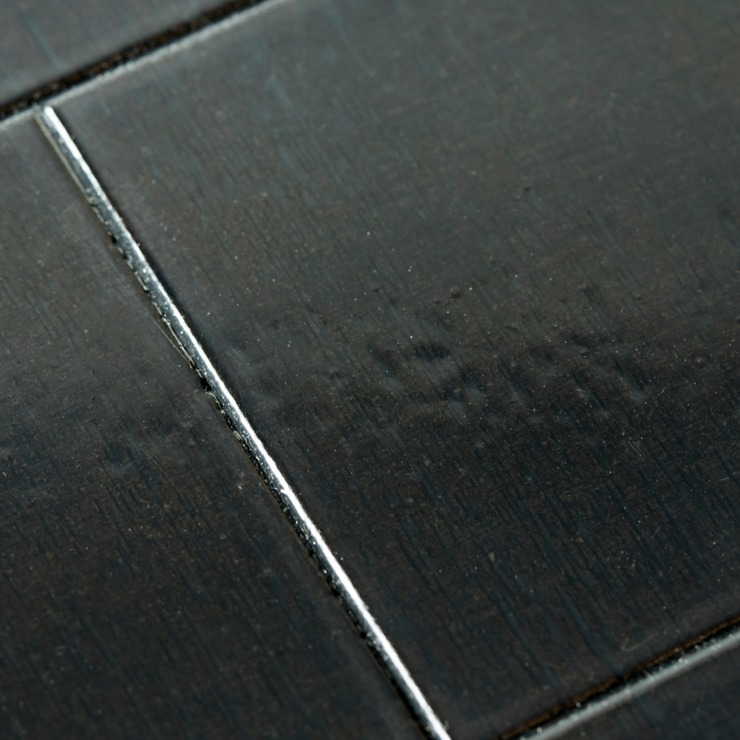 Sofabord Brick fra House Doctor med 'fliser' i høyglanslakkert mangotre, farge Svart