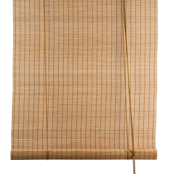 Rullegardin fin bambus brun med snortrekk, fra Color&Co