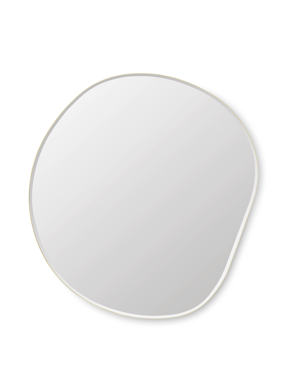 Speil Pond Mirror - XL med messingkant fra Ferm Living