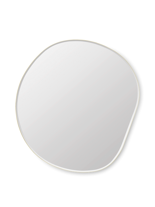 Speil Pond Mirror - XL med messingkant fra Ferm Living