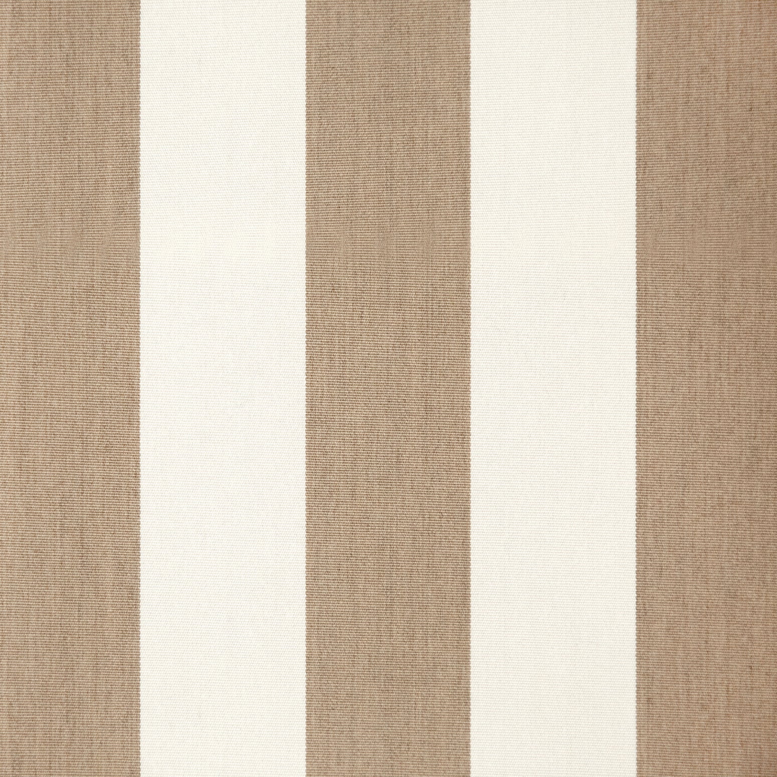 Beige stripete utendørstekstil Broad Striped | Beige – White (A680)