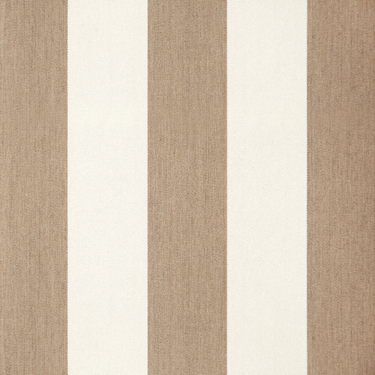 Beige stripete utendørstekstil Broad Striped | Beige – White (A680)