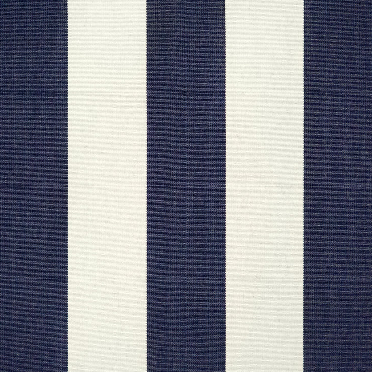 Mørkeblått stripete utendørstekstil Broad Striped | Navy – White (A681)