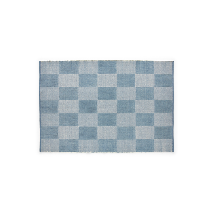 Check Rug fra Hay: 140 x 200 cm Light Blue