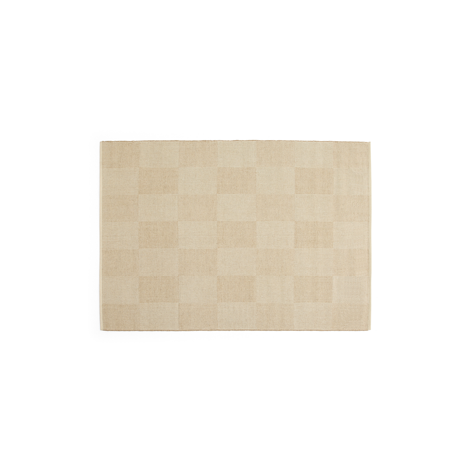Teppet Check Rug fra Hay: 140 x 200 cm i fargen Sand