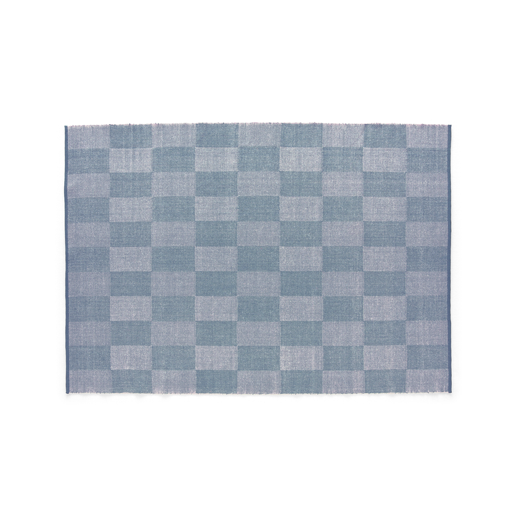 Check Rug fra Hay: 170 x 240 cm Light Blue