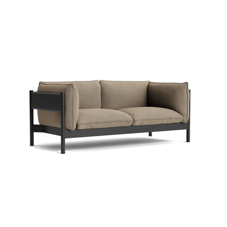 Sofa Arbour 2-seter svart, tekstil Re-Wool 218