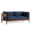 Sofa Arbour 2-seter valnøtt, tekstil SteelcutTrio 796