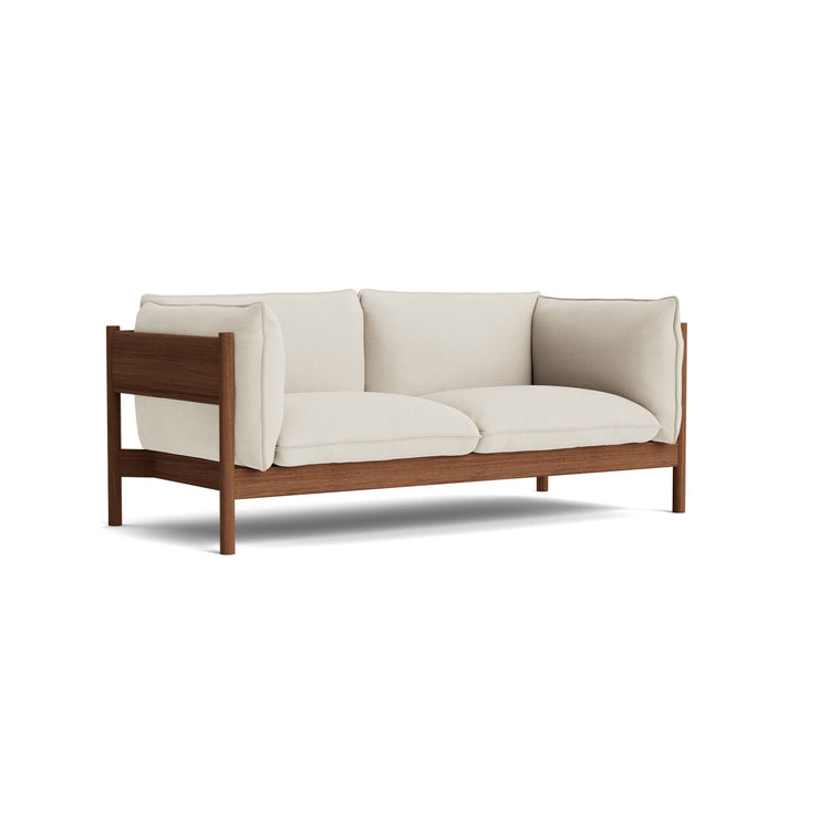 Sofa Arbour 2-seter valnøtt, tekstil Vidar 1511