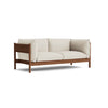 Sofa Arbour 2-seter valnøtt, tekstil Vidar 1511