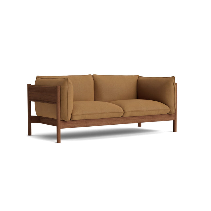 Sofa Arbour 2-seter valnøtt, tekstil Vidar 472
