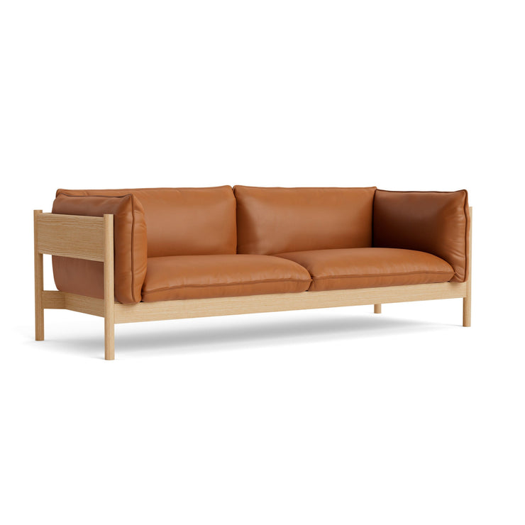 Sofa Arbour 3-seter eik, skinn Nevada 2488